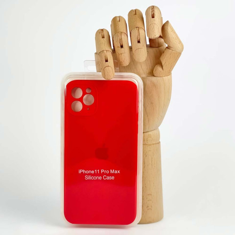 Чехол Silicone Case Full Camera Square для iPhone 11 Pro Max Pastel yellow